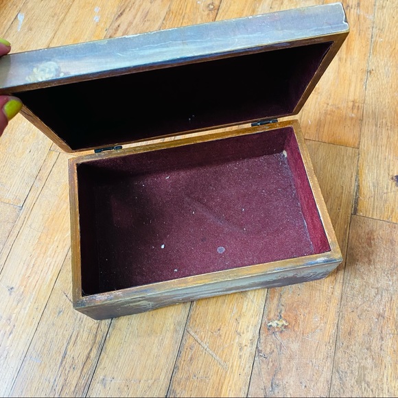 EUC Wooden Zebra Jewelry Box - Picture 2 of 6